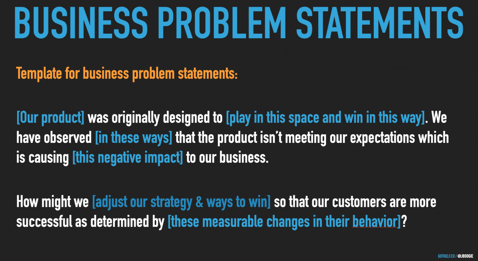 Business Problem Statements vs Opportunity Statements