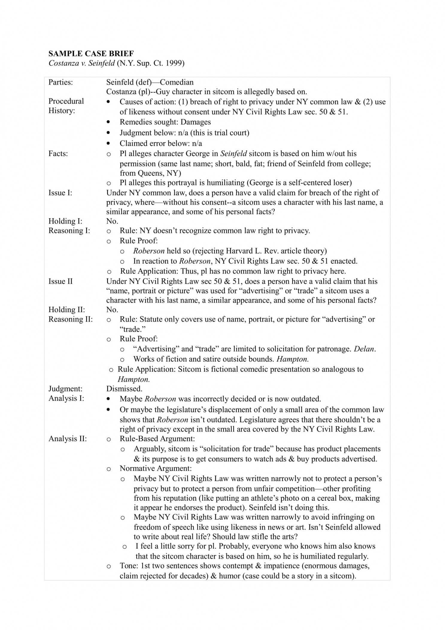 Case Summary - + Examples, Format, Pdf  Examples