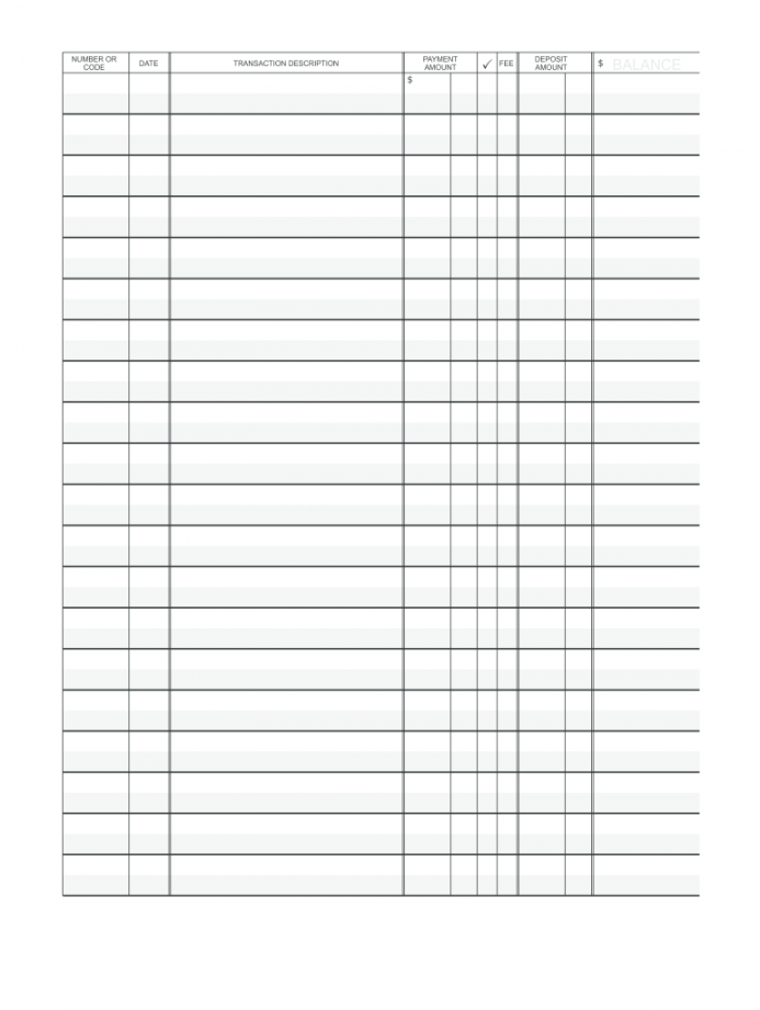 Check Register Printable - Fill Online, Printable, Fillable, Blank