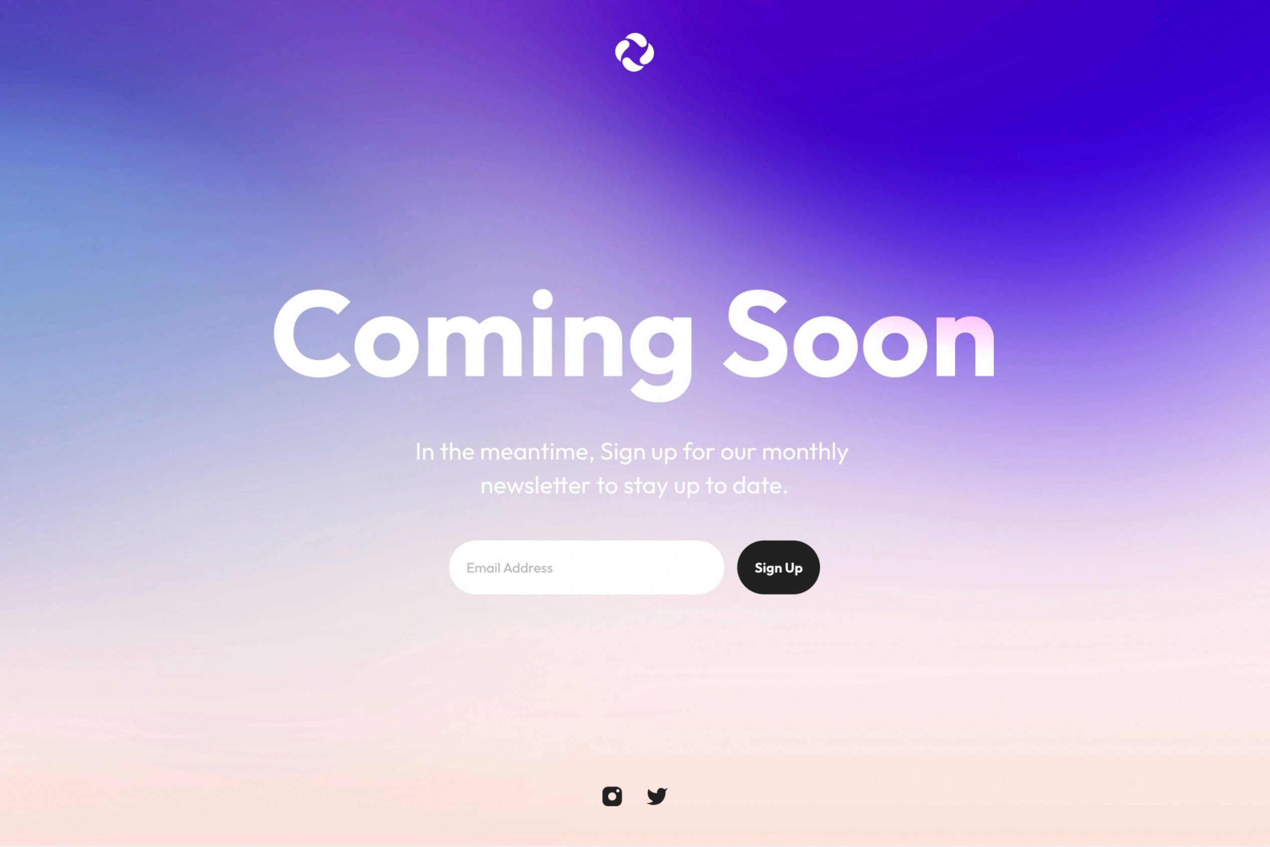 Coming Soon Website Template for Framer