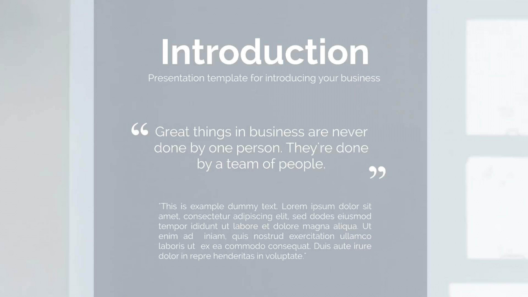 Company Introduction Presentation Template  Prezibase