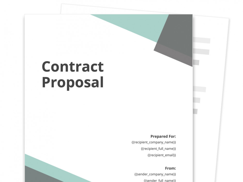 Contract Proposal Template - [Free Sample]  Proposable