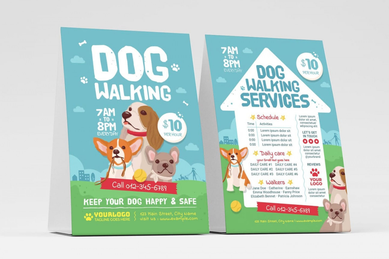 Dog Walking Flyer Template