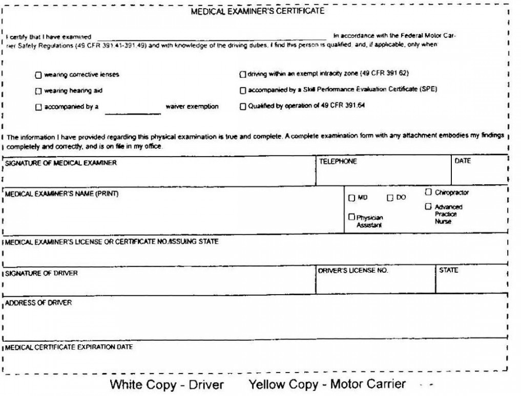 Dot+Medical+Card+Form  Medical, Emergency prepardness, Printing