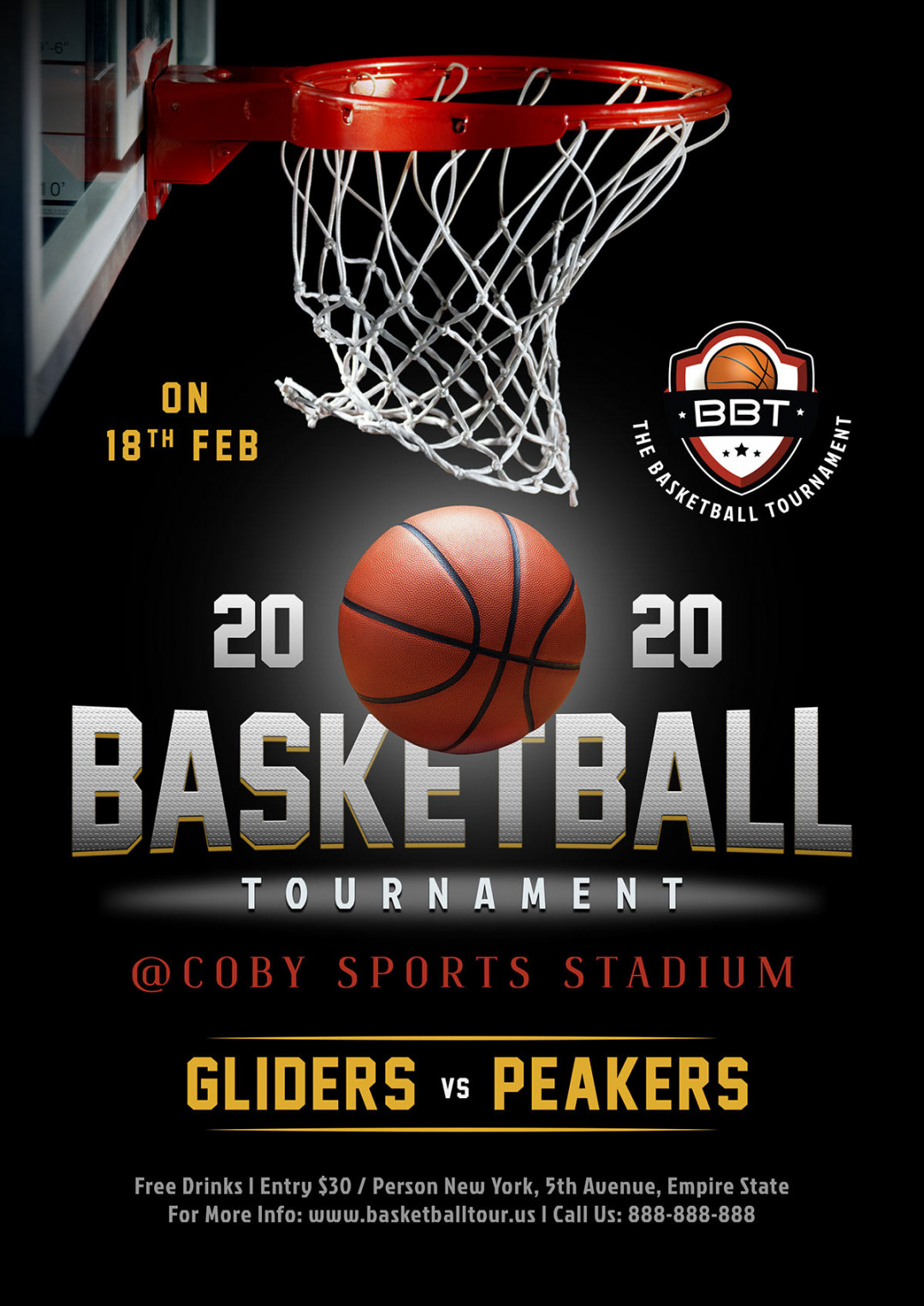 Free Basketball Playoff Flyer Design Template PSD on Behance