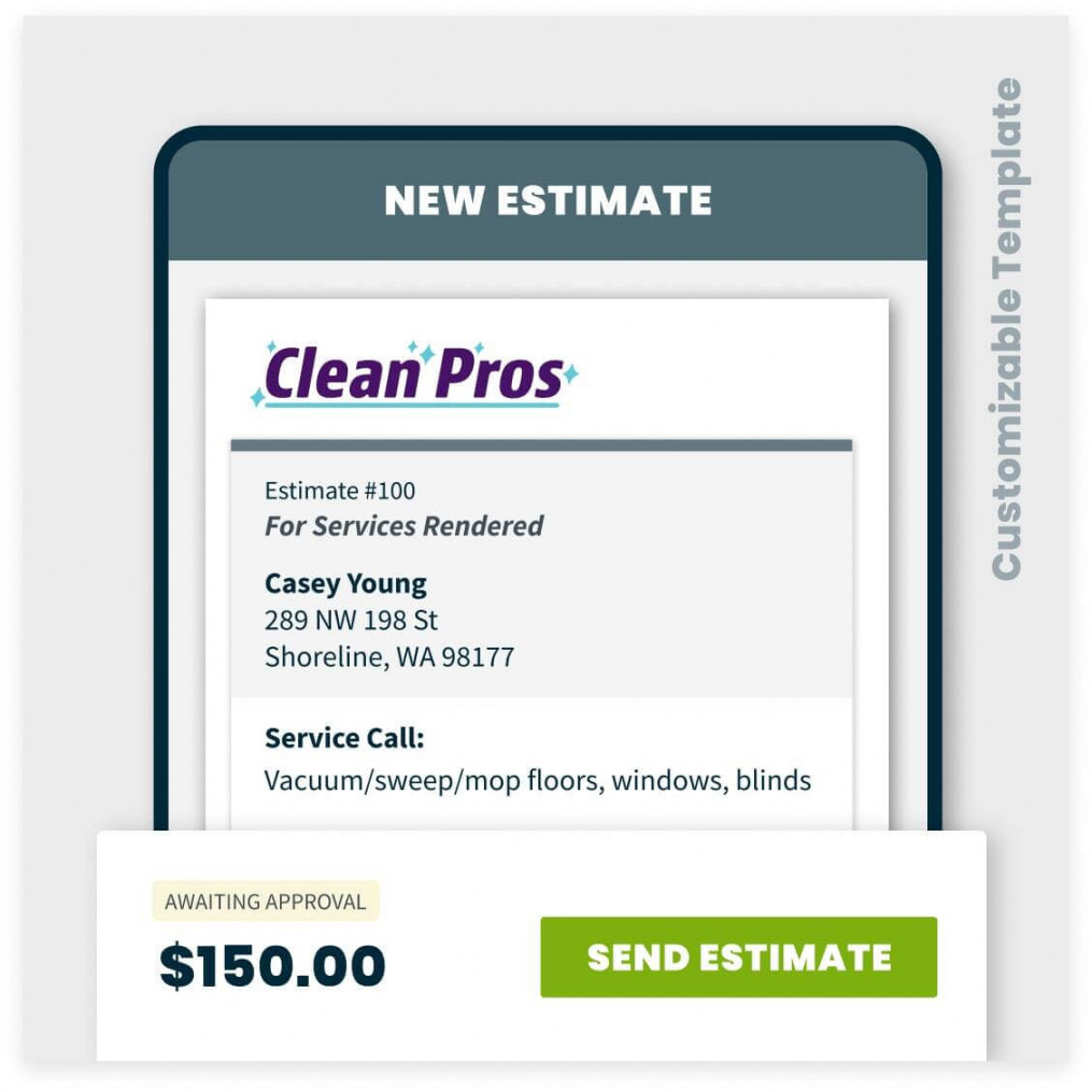 Free Cleaning Estimate Template  Download & Customize Now  Jobber