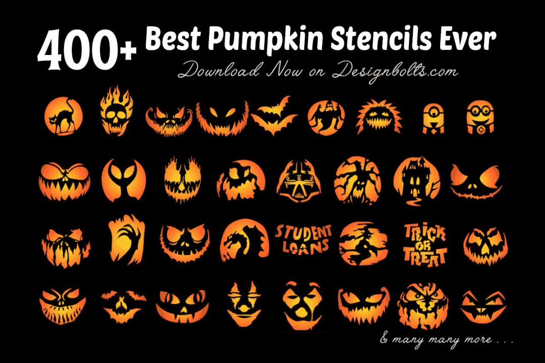 + Free Printable Halloween Pumpkin Carving Stencils, Patterns