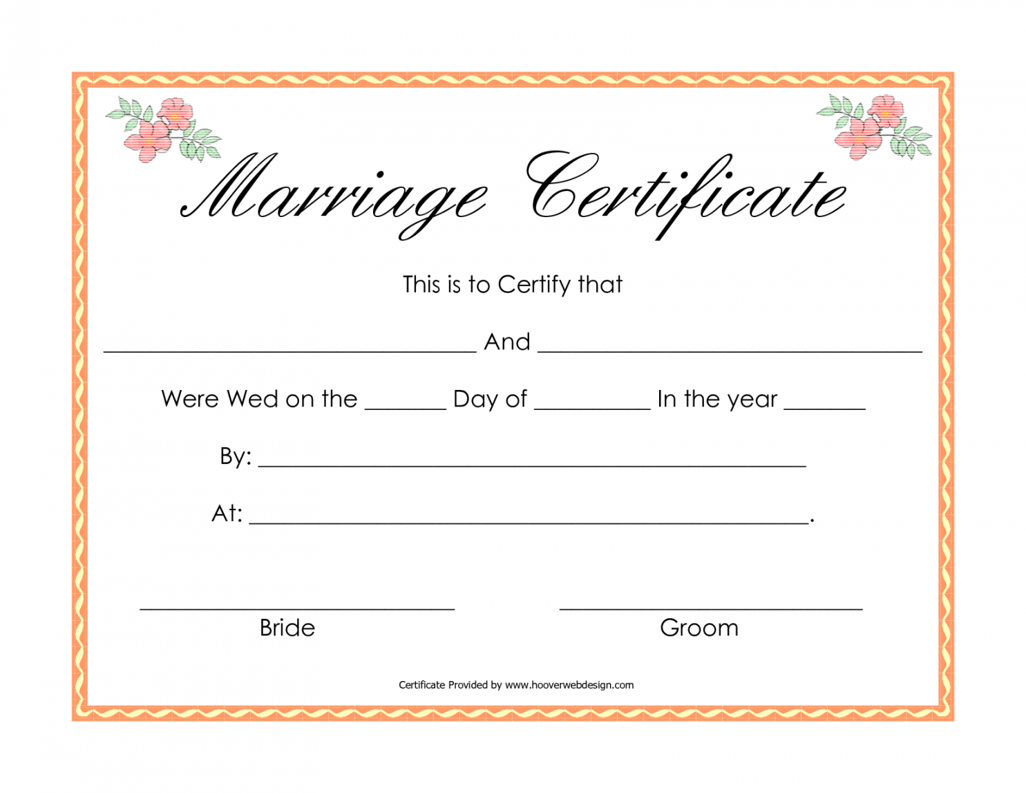 Get Fake Marriage Certificates Online  Buy Novelty Wedding