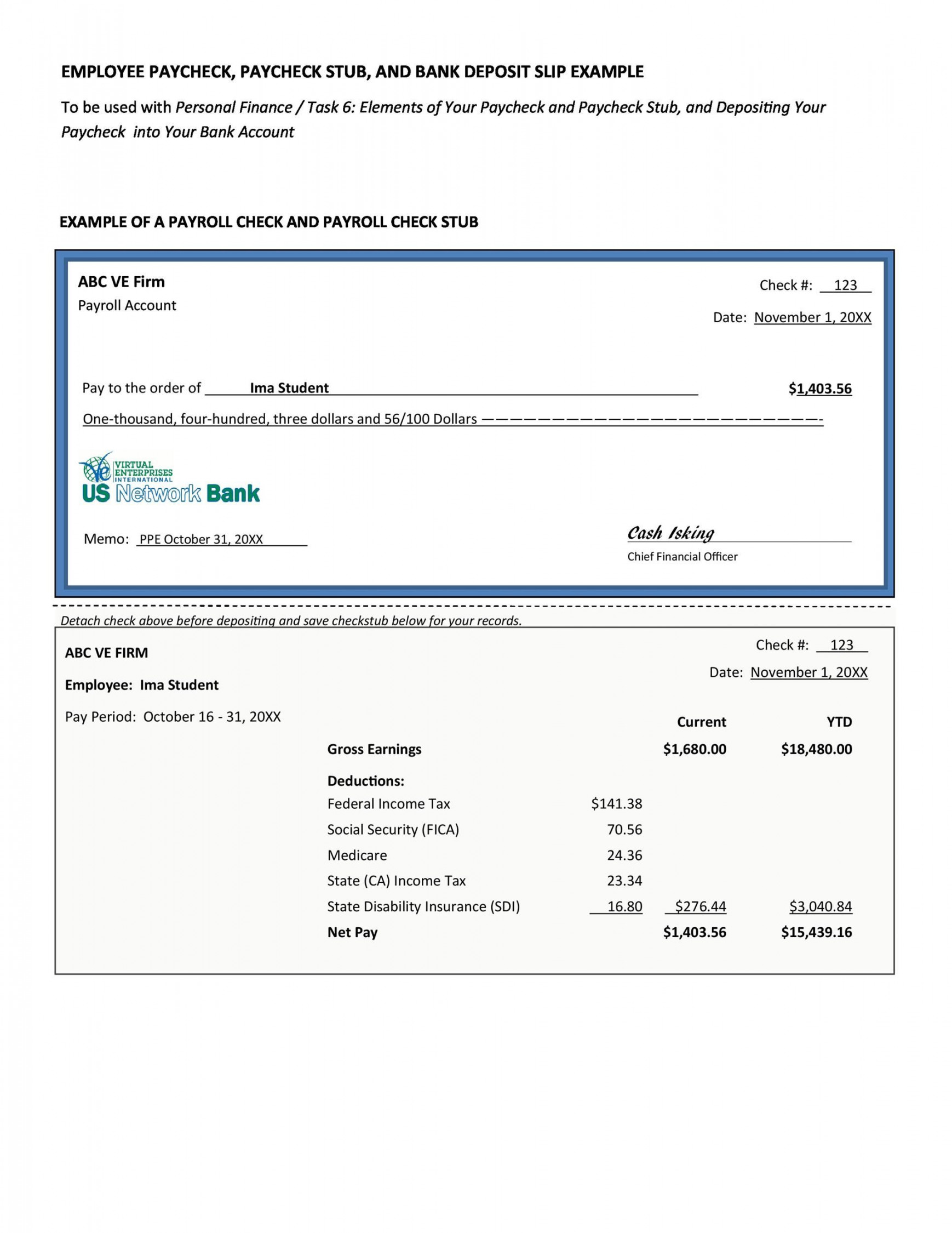 Great Pay Stub / Paycheck Stub Templates  Word template