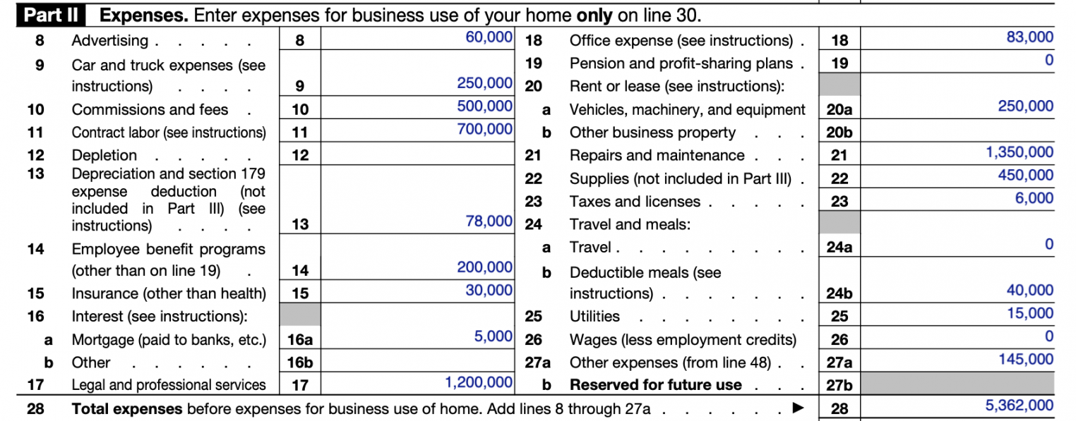 How to Fill Out Your Schedule C Perfectly (With Examples!)