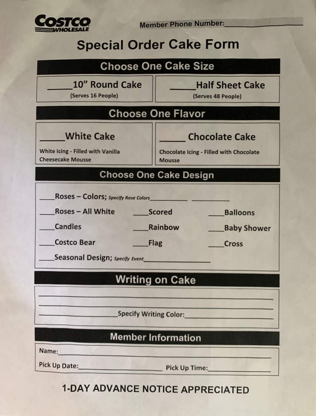 How to Order a Cake from Costco