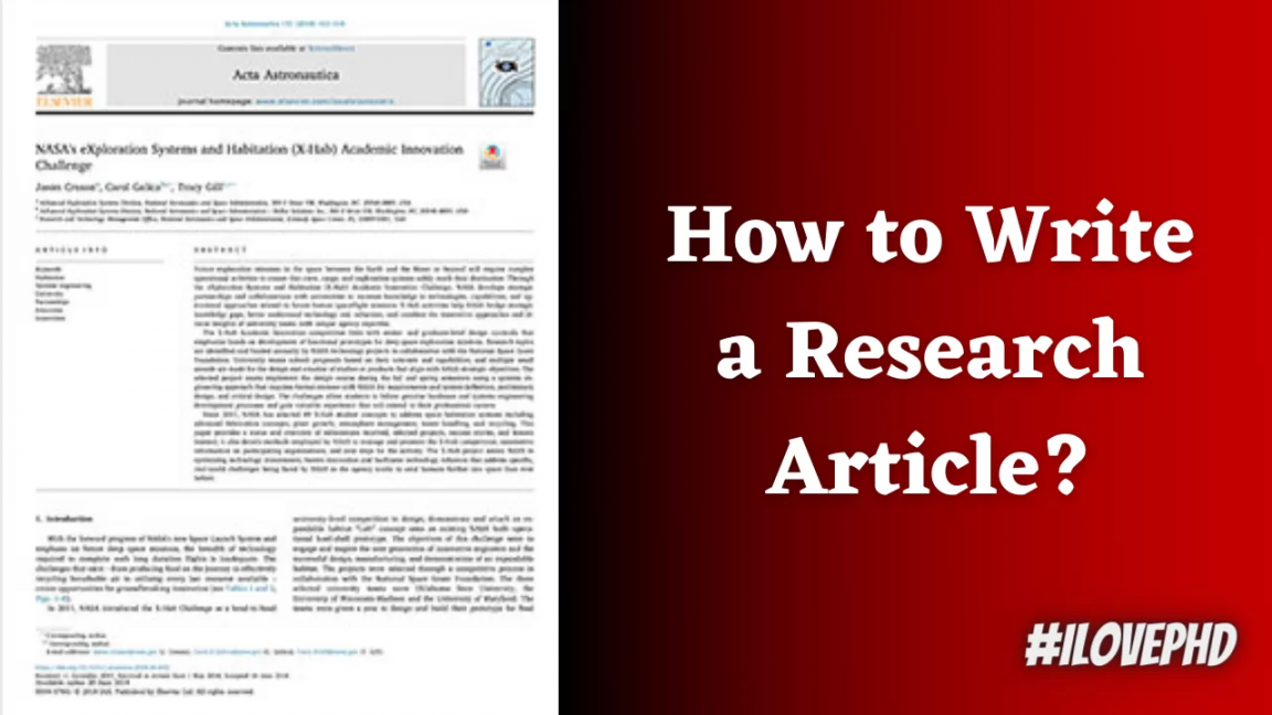 How to Write a Research Paper? Research Paper Format - iLovePhD