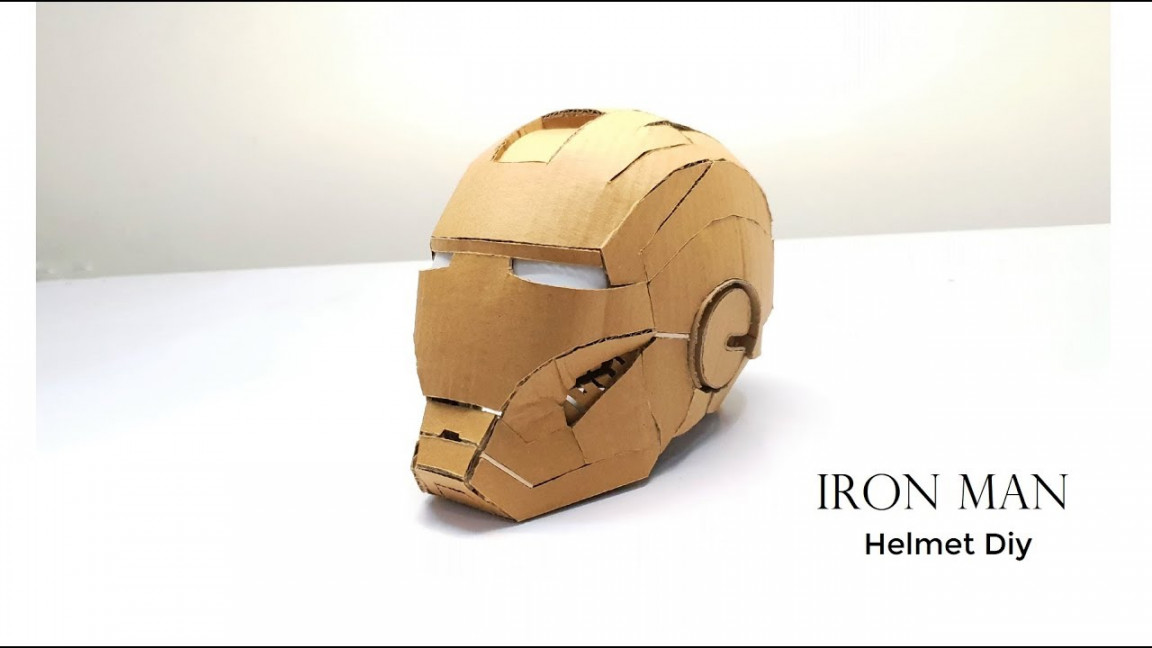 IRON MAN Helmet Diy From Cardboard