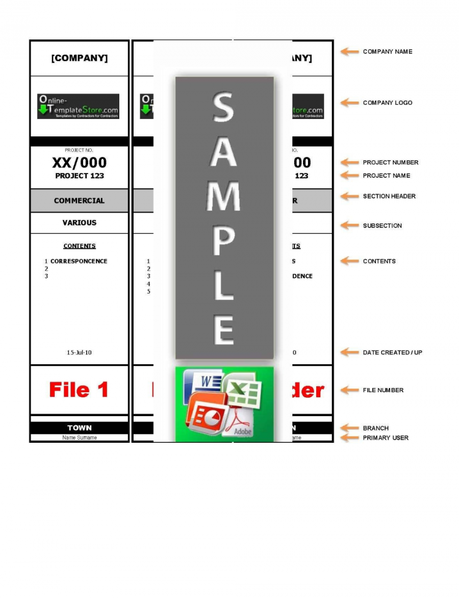 Lever Arch File Label Template  Junaith Label Throughout Lever