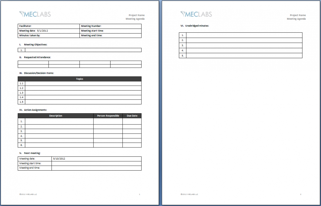 Meeting Agenda Template: How to run more effective and efficient