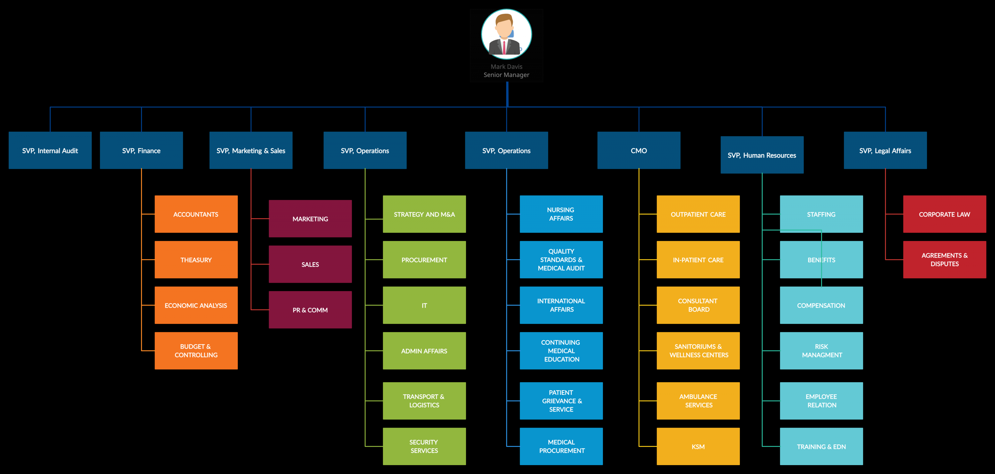 Organizational Chart Examples to Quickly Edit and Export in Many