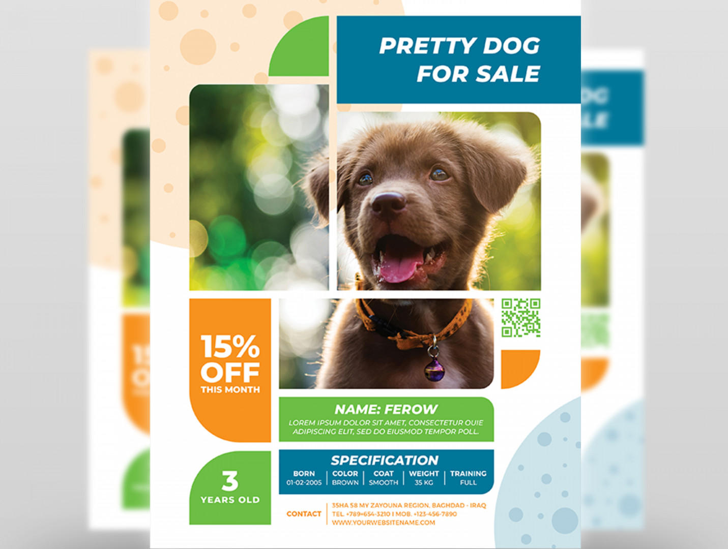 Pets for Sale Flyer Template by OWPictures on Dribbble