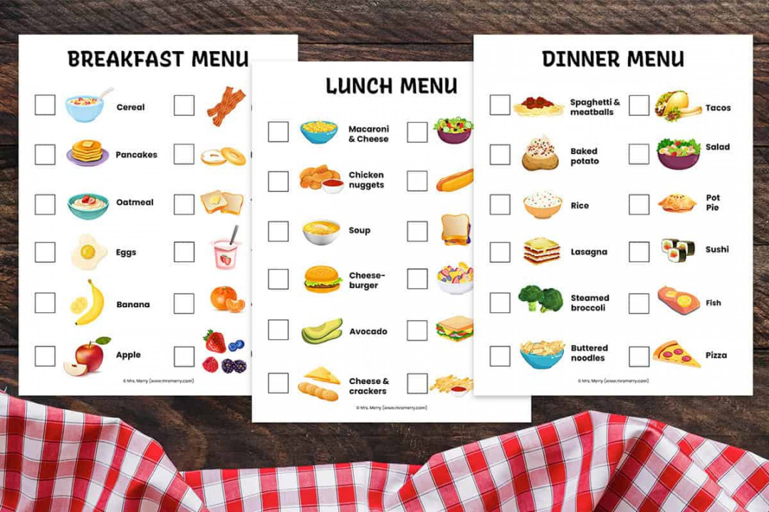 Pretend Play Restaurant Menus  Breakfast, Lunch & Dinner Free