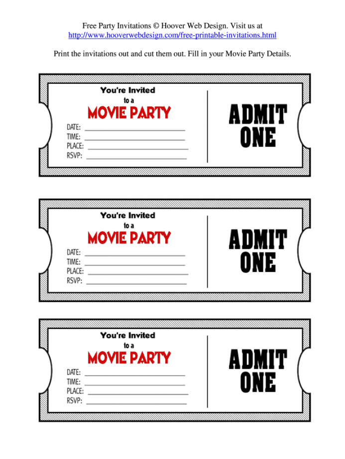 Printable Movie Tickets Pdf - Fill Online, Printable, Fillable