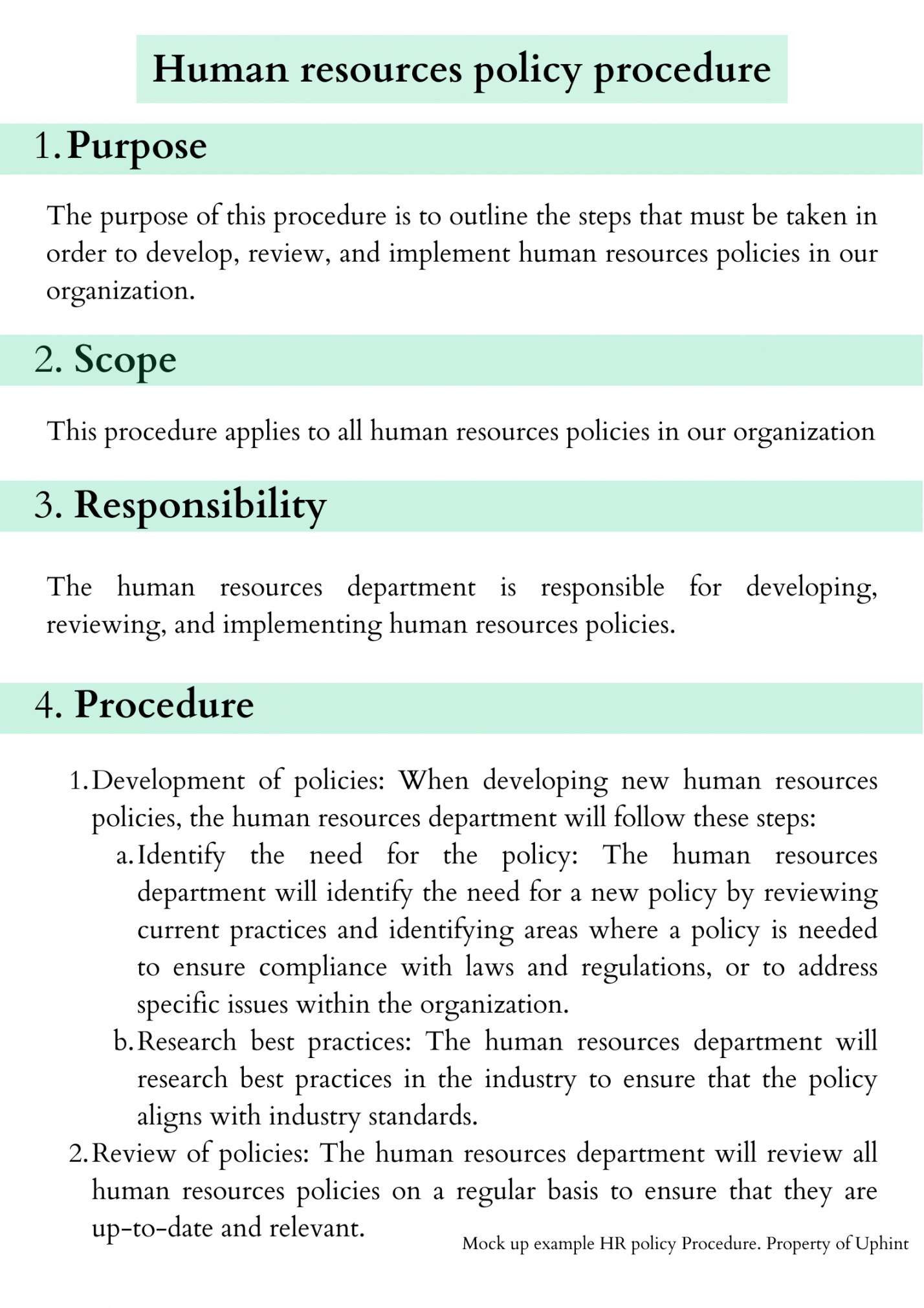 Procedure: What is & Examples】Uphint