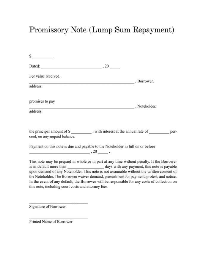 Promissory note pdf: Fill out & sign online  DocHub