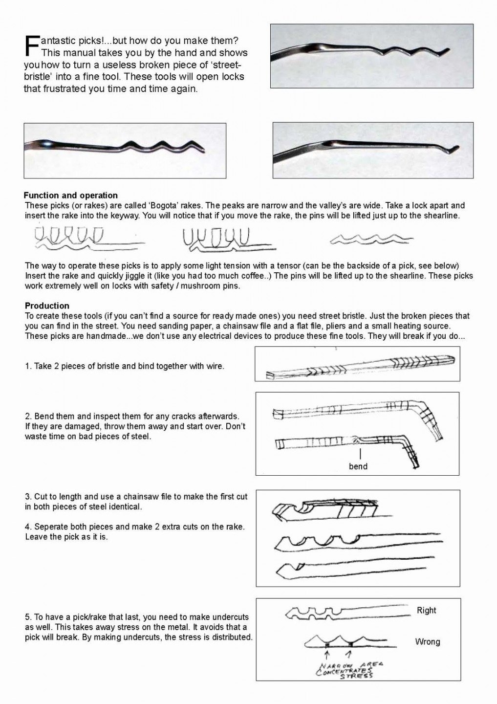 Rake Lock Pick Templates Lock Pick Rake Template Lock – Latter