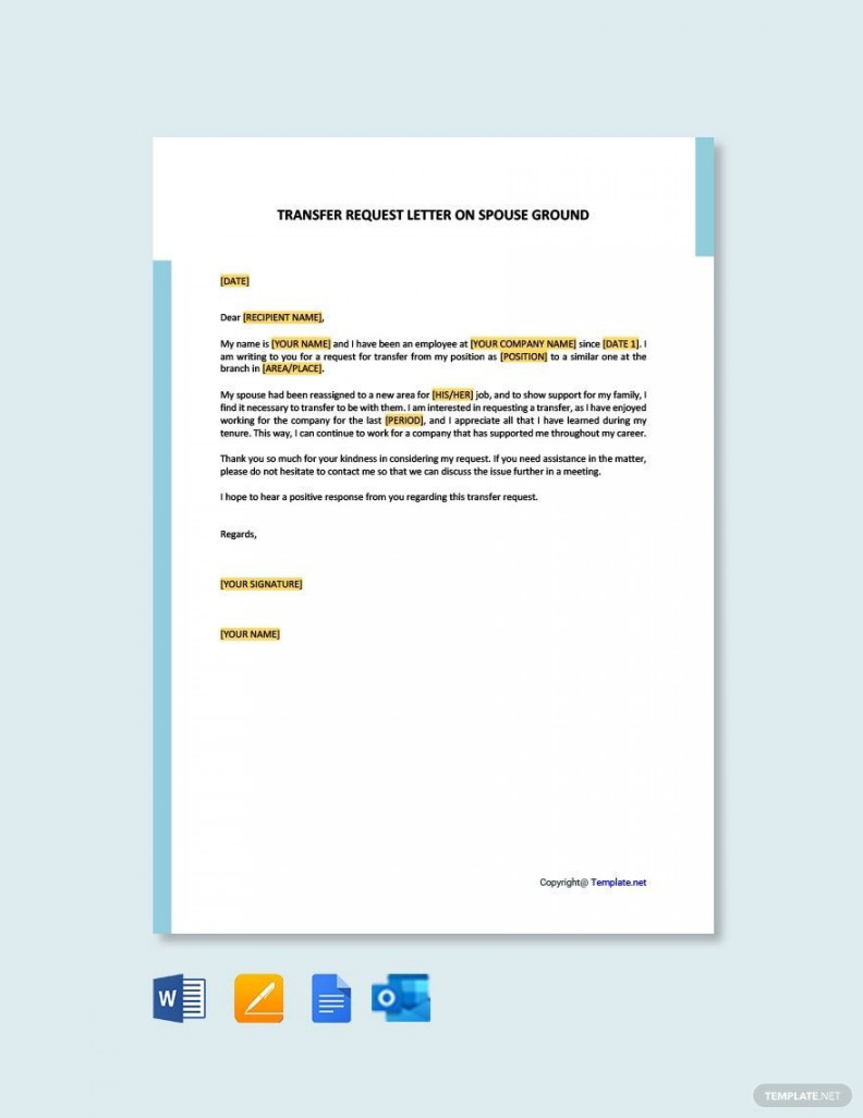 + Request Letter Template