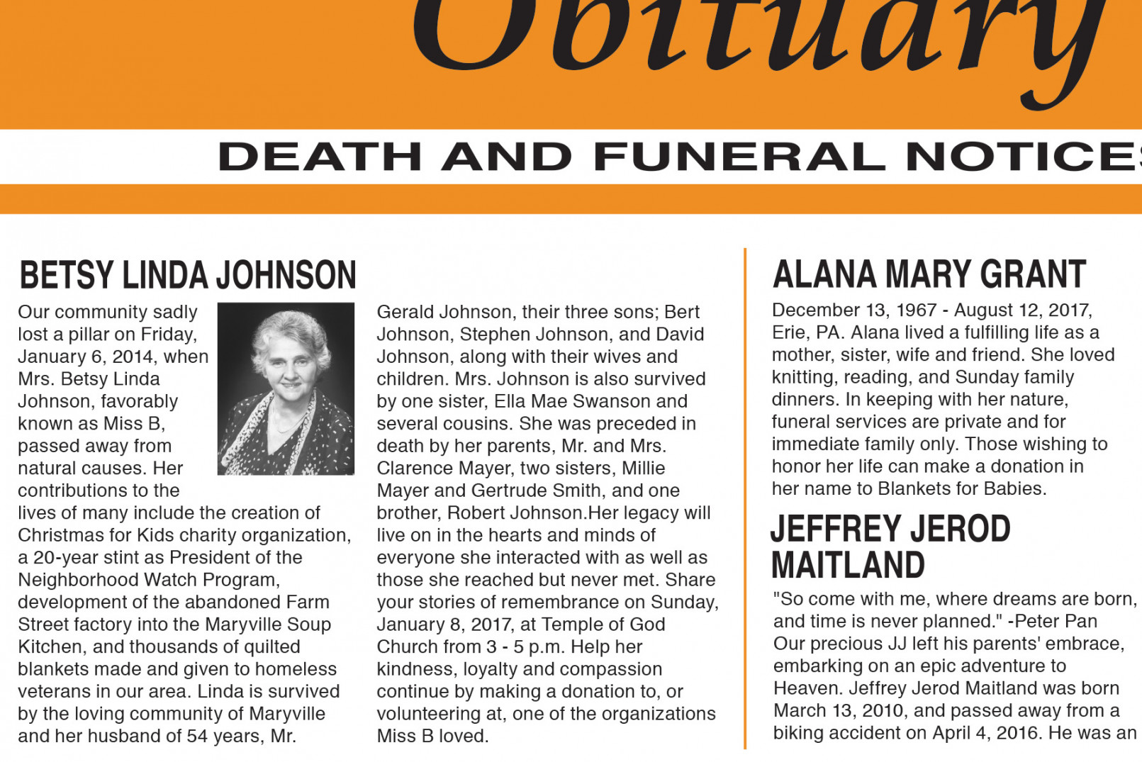 Sample Obituary Formats for You to Follow  LoveToKnow