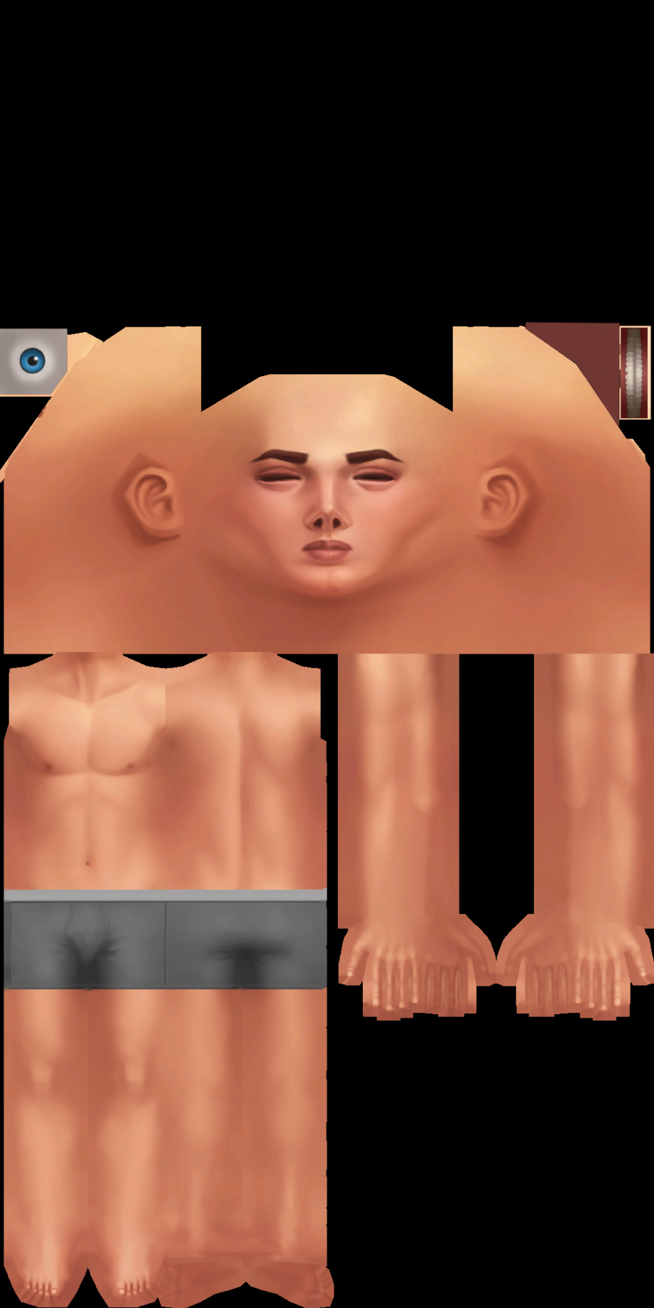 Sim Body Texture Templates  Sims  Studio