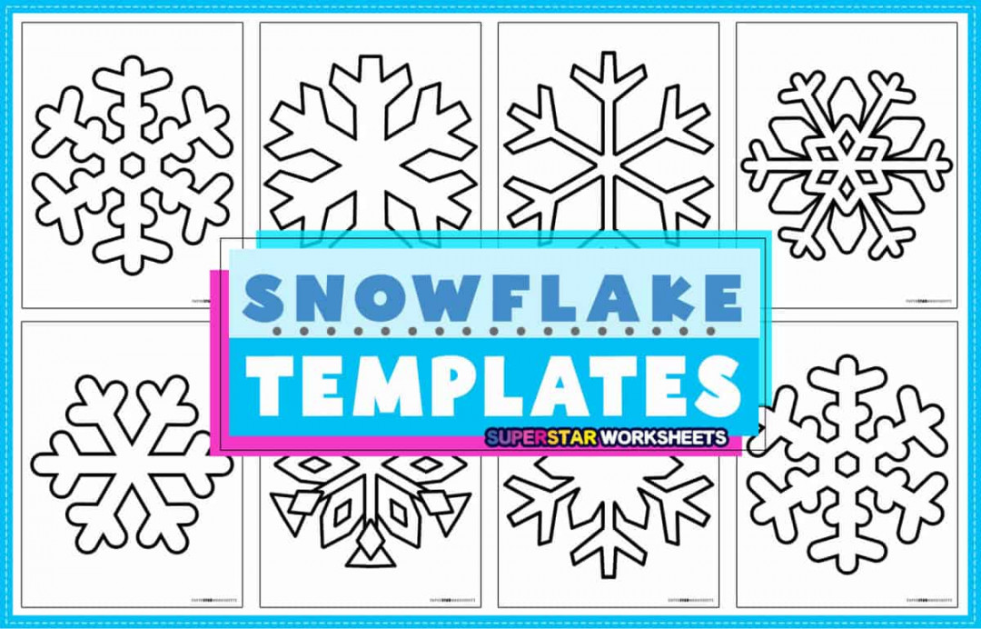 Snowflake Templates - Superstar Worksheets