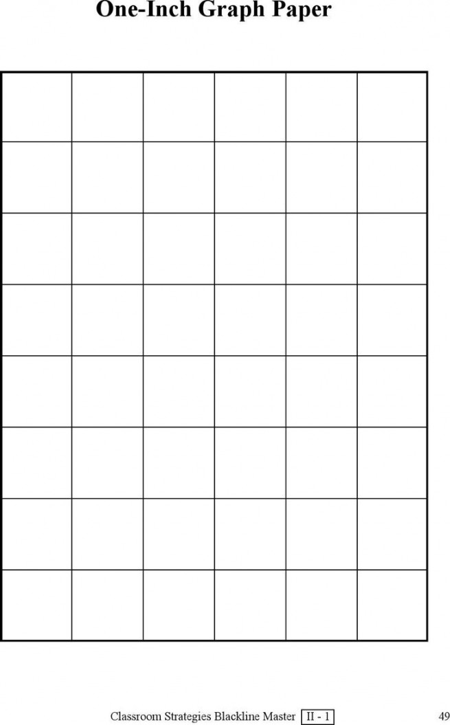 Square Equals  Inch Graph Paper Printable PDF  Printable graph