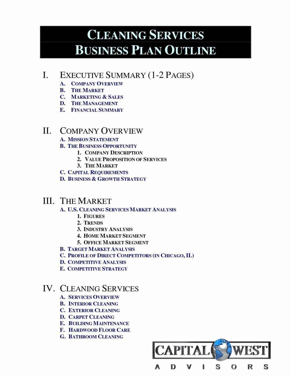 The glamorous Cleaning Services Business Plan Sample Pdf Template