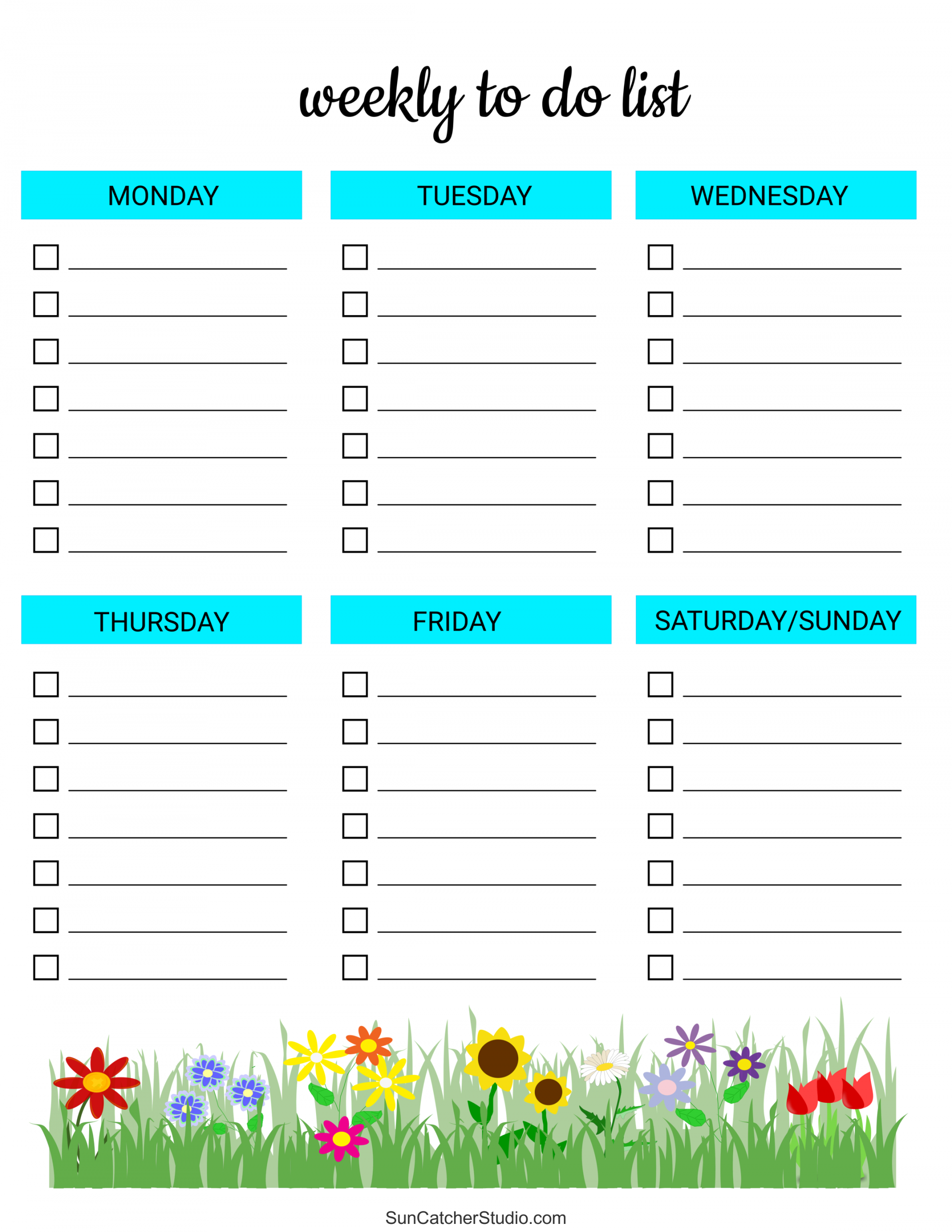 To Do List (Free Printable PDF Templates) – Things To Do – DIY