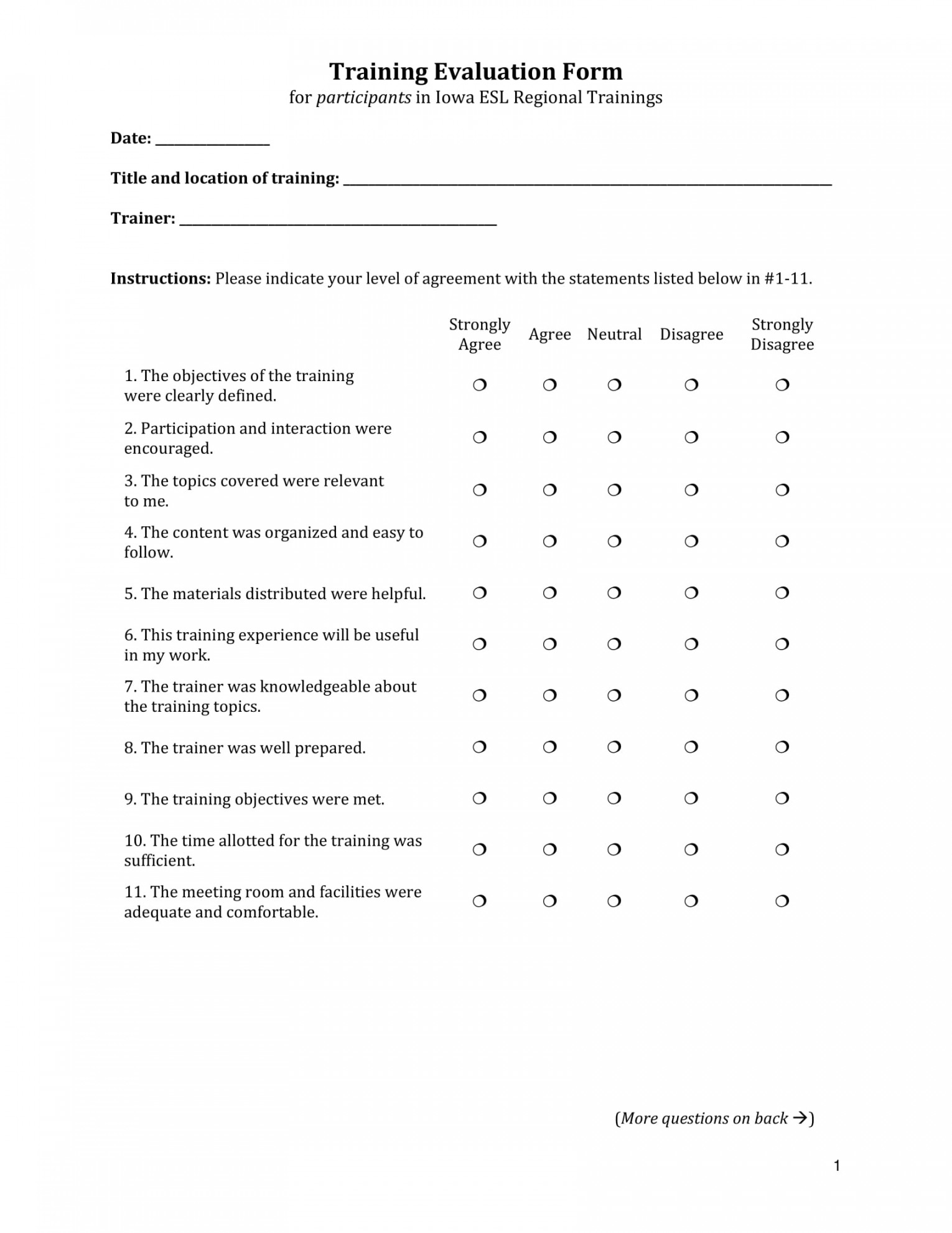 Training Evaluation Survey - + Examples, Format, Pdf  Examples