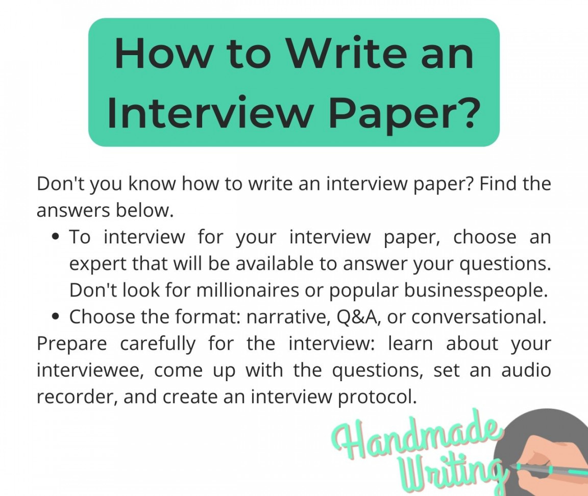 Writing an Interview Paper: Formatting Guide, Samples and Writing Tips