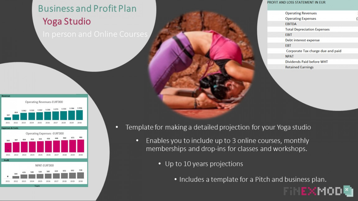 Yoga Business Plan  Yoga Studio Financial Plan Template  Icrest