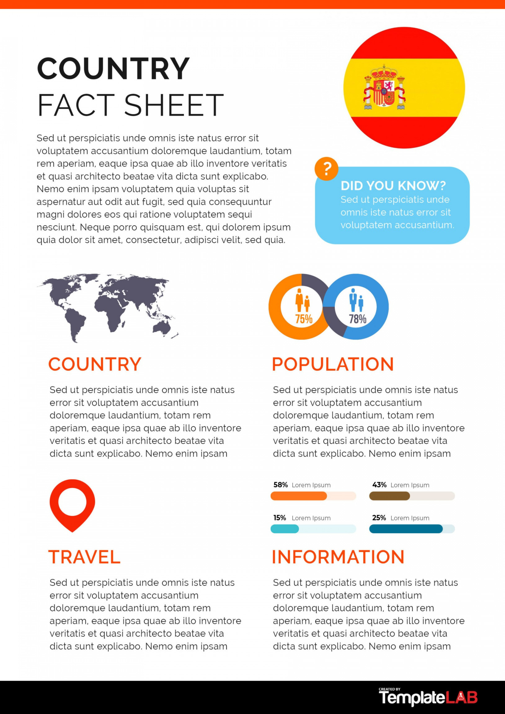 + Beautiful Fact Sheet Templates, Examples and Designs