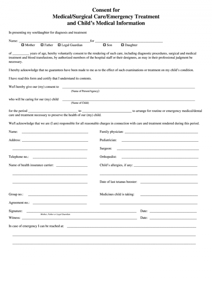 Consent To Treatment Form Pdf - Fill Online, Printable, Fillable