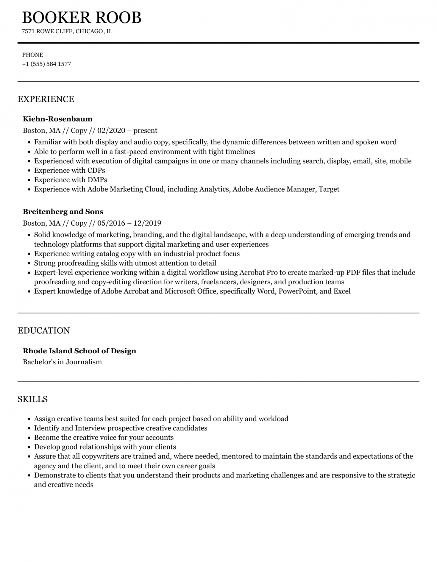 Copy Resume Samples  Velvet Jobs