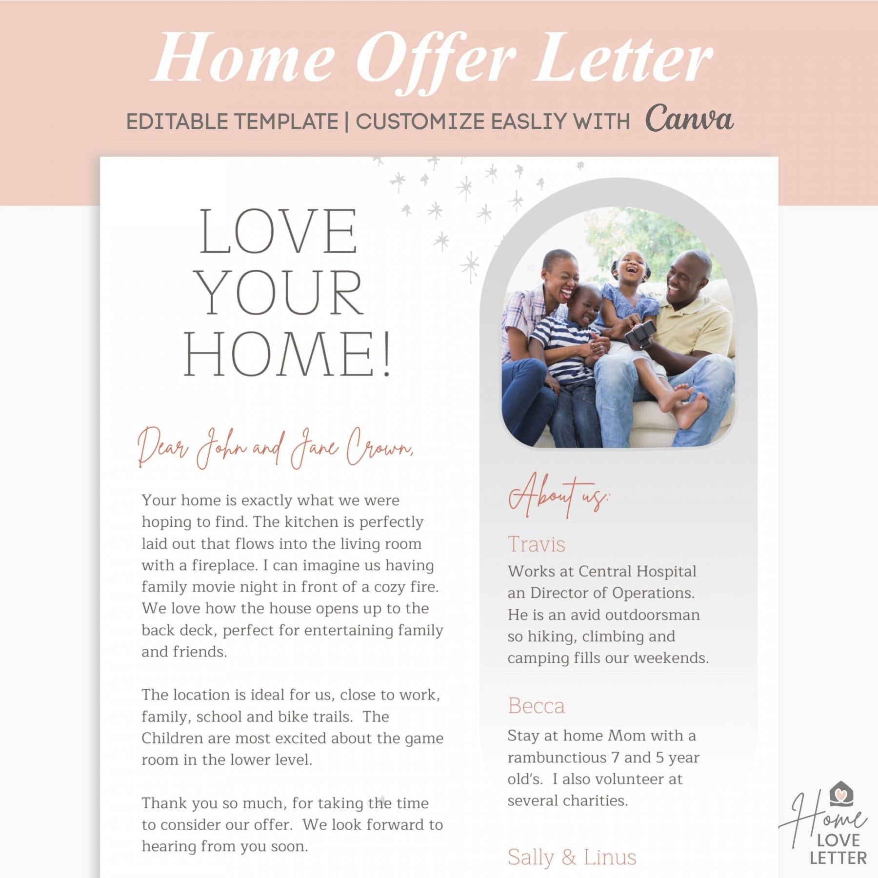 Dear Seller Letter Home Offer Letter Letter to Seller Home Buyer