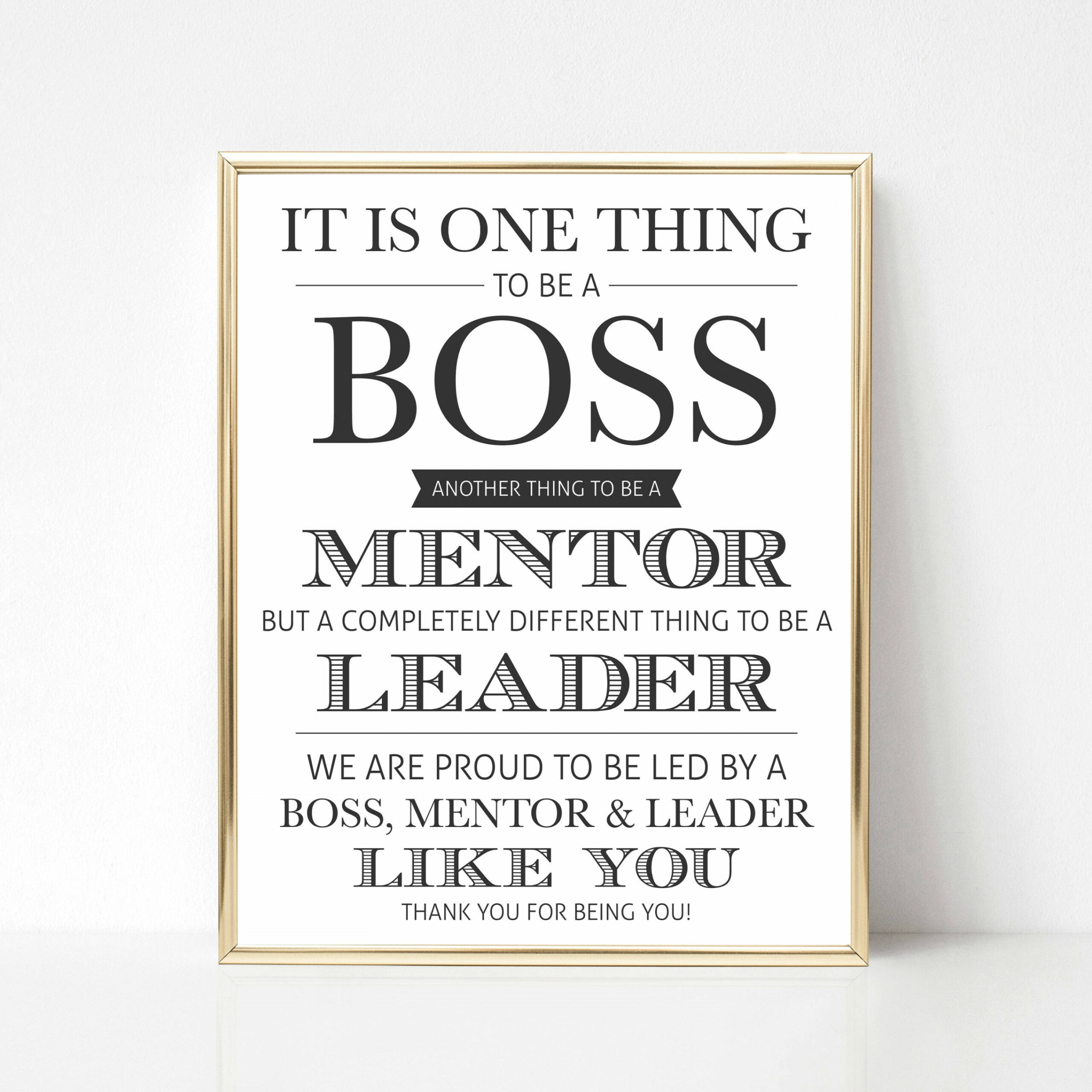 Digital Boss Thank You Gift we Best Boss Appreciation Gift - Etsy