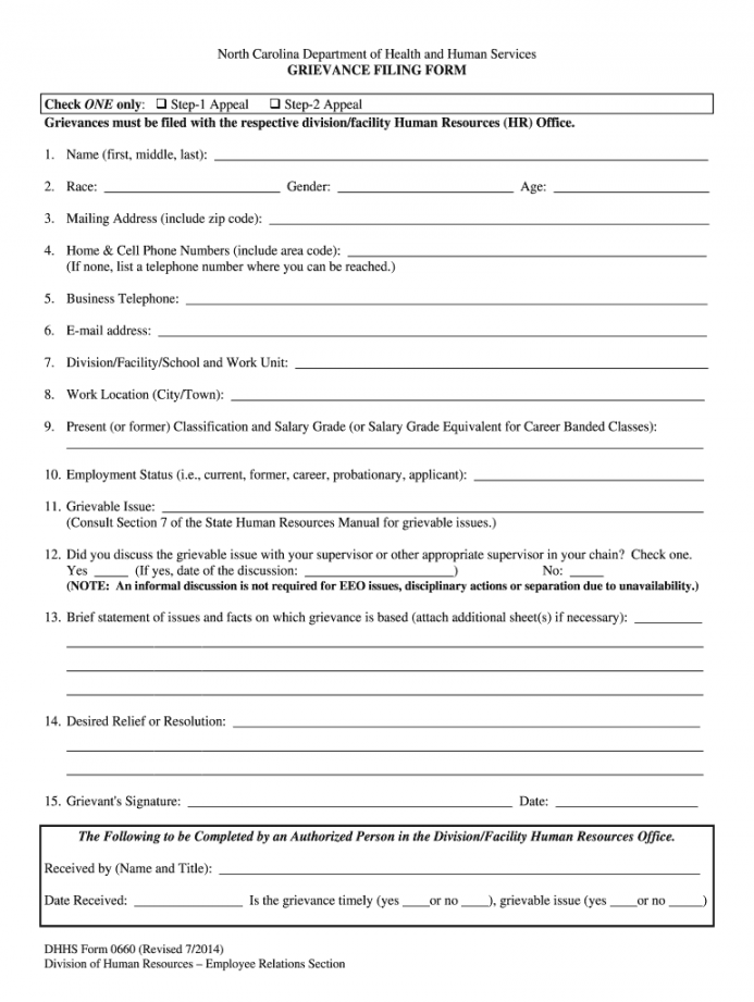 Grievance form template: Fill out & sign online  DocHub