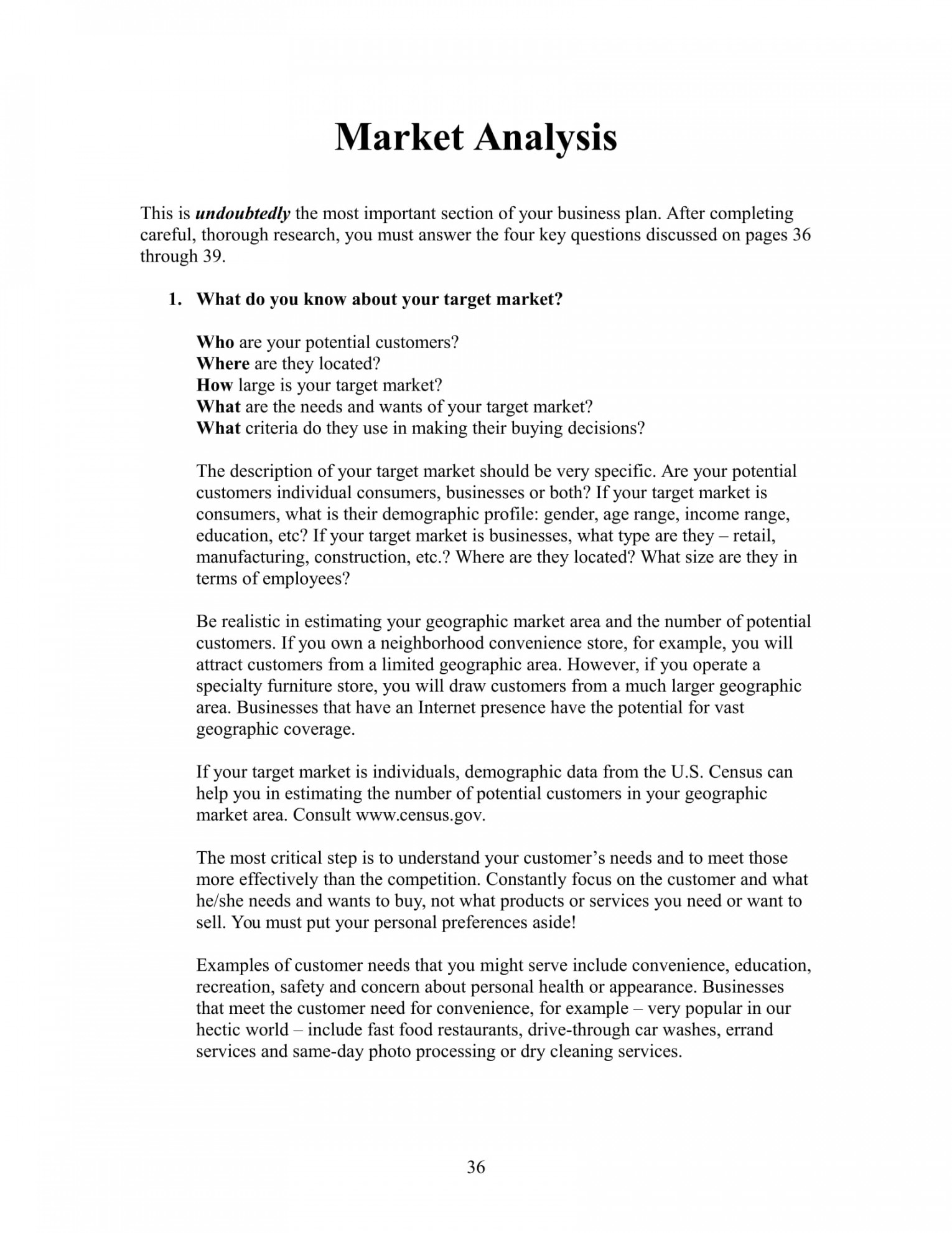 Market Analysis - FREE + Examples, Format, Pdf  Examples