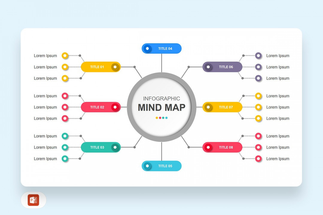 Mind Map Diagram Free PowerPoint Template  Nulivo Market