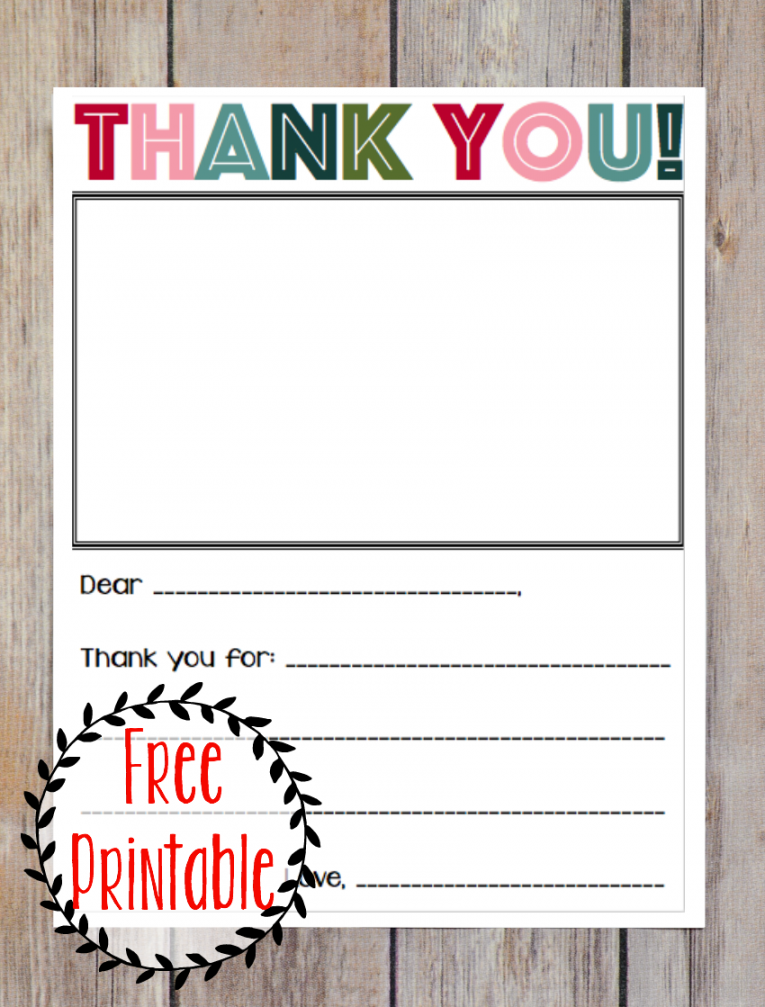 Printable Thank You Note  Thank you letter template, Teacher