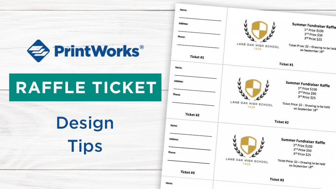 PrintWorks Raffle Ticket Design Tips