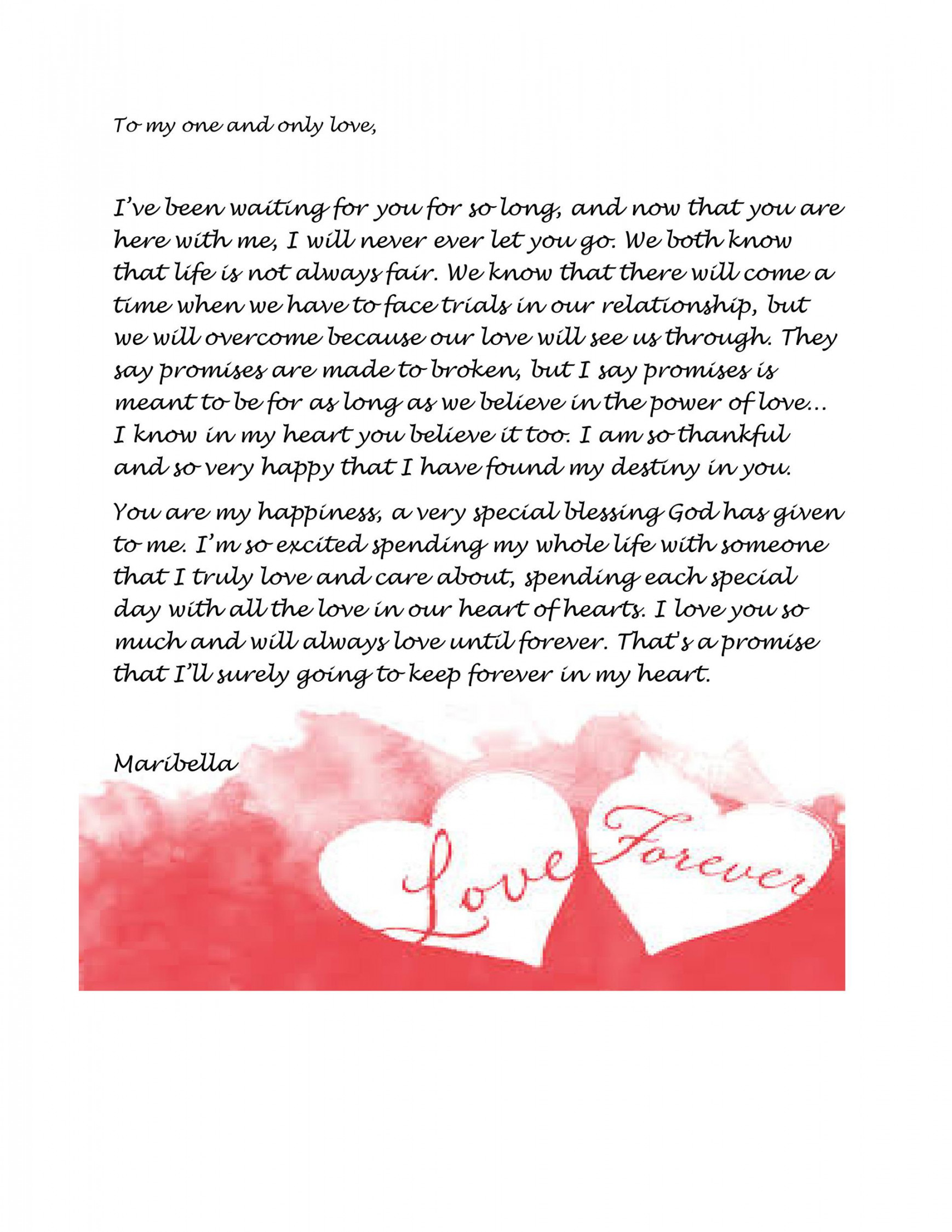 ♥ Romantic Love Letters for Her & for Him ♥