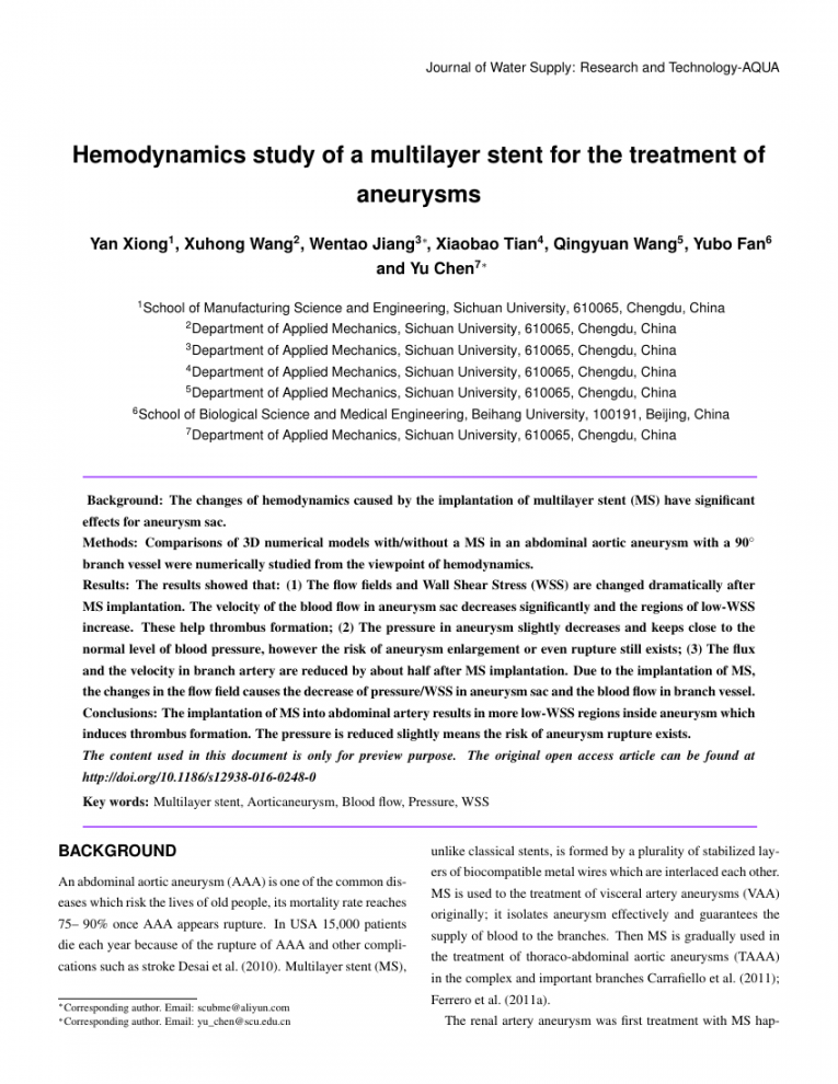 Scientific Research and Essays Template - Academic Journals