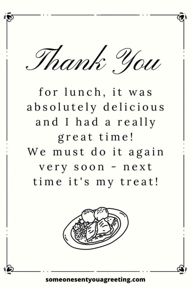 Thank You for Lunch Messages and Notes in   Thankful quotes