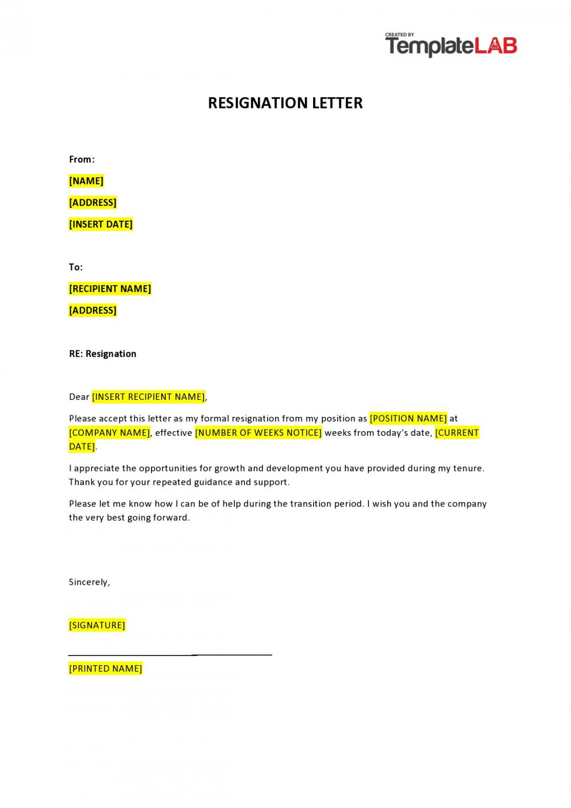 Two Weeks Notice Letters (& Resignation Letter Templates)